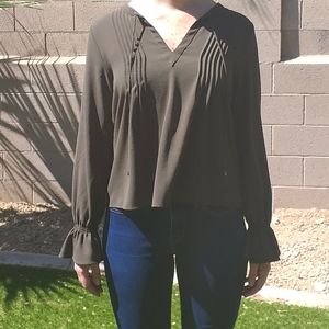 Forest Green New York and Company Blouse